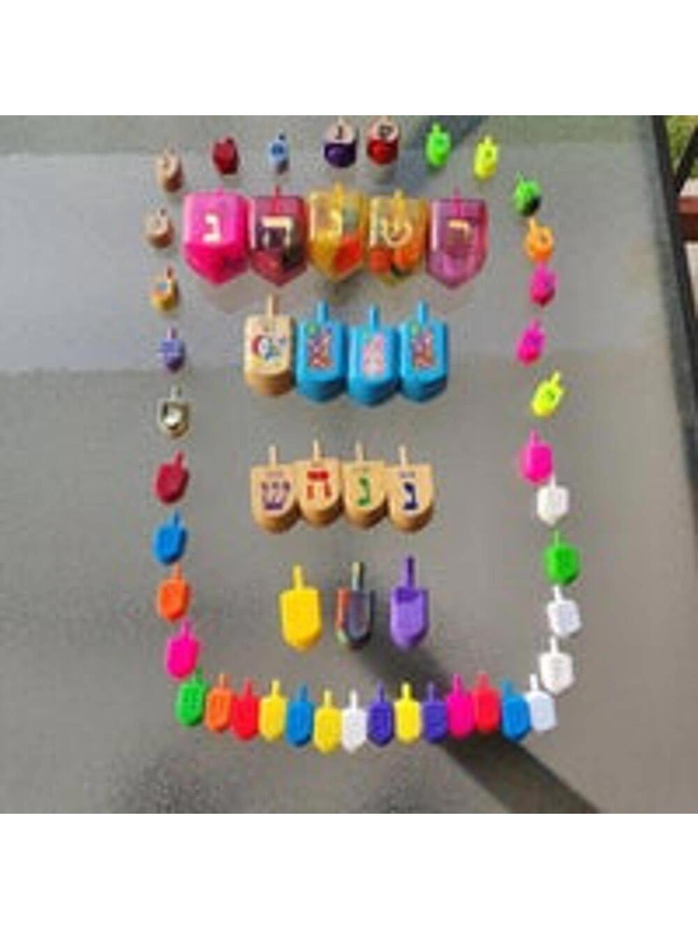 Hanukah Dreidels Mixed Lot of 55 Pieces